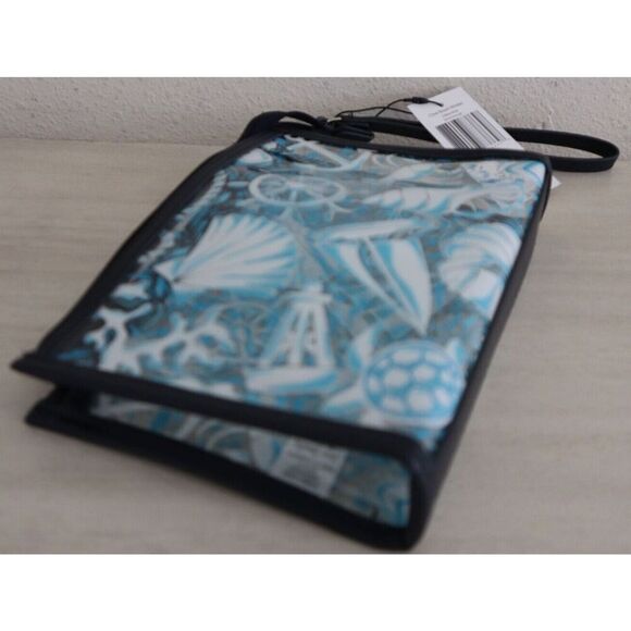 Vera Bradley 27864-11529 Black Trim/Handle Shore Enough Clear Beach Wristlet Bag - Picture 6 of 6